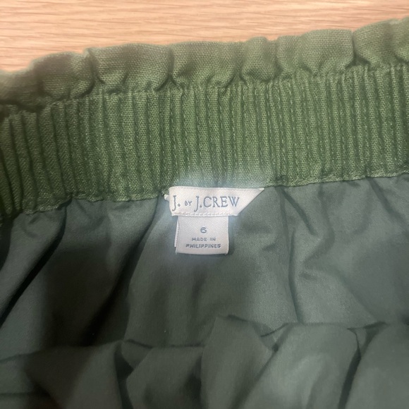 Olive Green Scallop J Crew Skirt - Picture 1 of 2